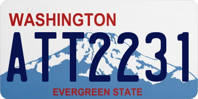 WA license plate ATT2231