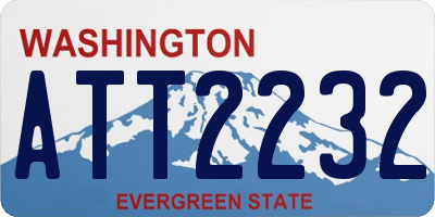 WA license plate ATT2232