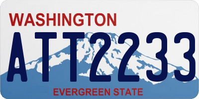 WA license plate ATT2233