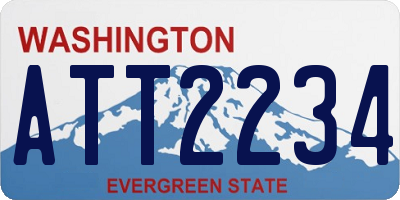 WA license plate ATT2234
