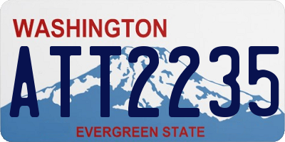 WA license plate ATT2235