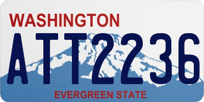 WA license plate ATT2236