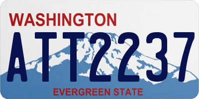 WA license plate ATT2237