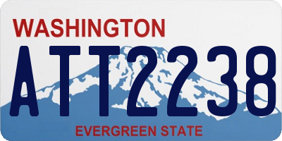 WA license plate ATT2238