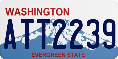 WA license plate ATT2239