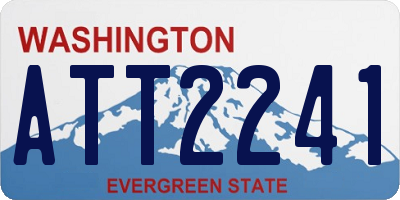 WA license plate ATT2241
