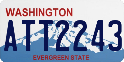 WA license plate ATT2243