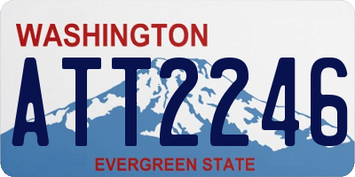 WA license plate ATT2246