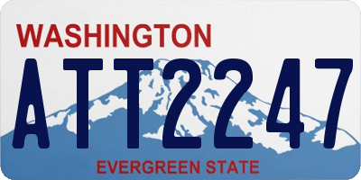 WA license plate ATT2247