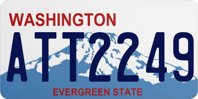 WA license plate ATT2249