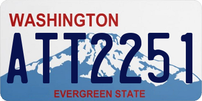 WA license plate ATT2251