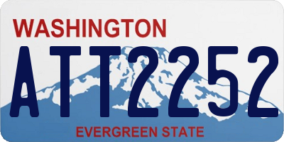 WA license plate ATT2252