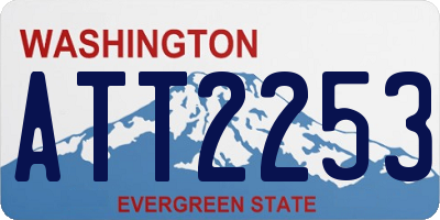 WA license plate ATT2253