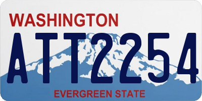 WA license plate ATT2254