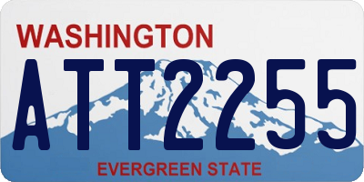 WA license plate ATT2255