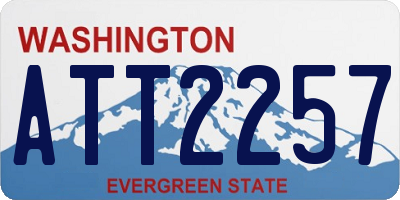 WA license plate ATT2257