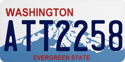 WA license plate ATT2258