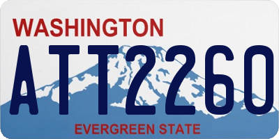 WA license plate ATT2260