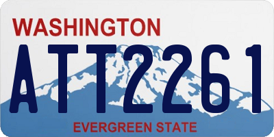 WA license plate ATT2261