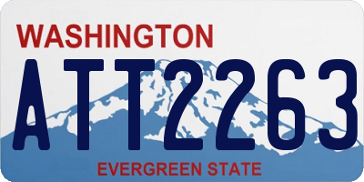 WA license plate ATT2263