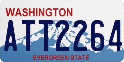 WA license plate ATT2264