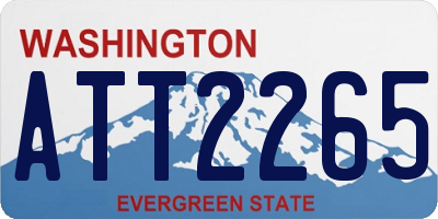 WA license plate ATT2265