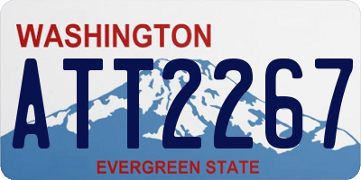 WA license plate ATT2267