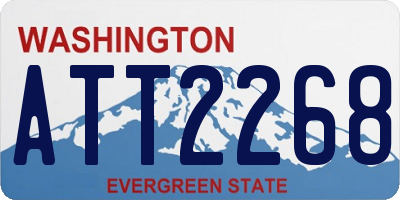 WA license plate ATT2268