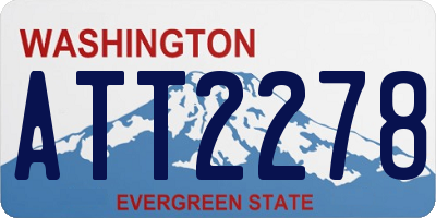 WA license plate ATT2278