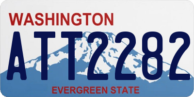 WA license plate ATT2282