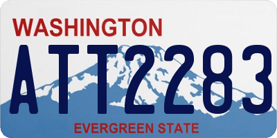 WA license plate ATT2283