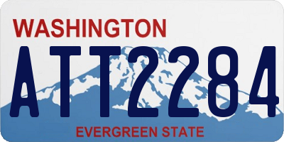 WA license plate ATT2284