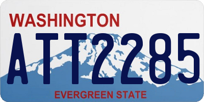 WA license plate ATT2285