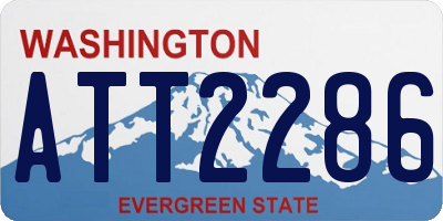 WA license plate ATT2286