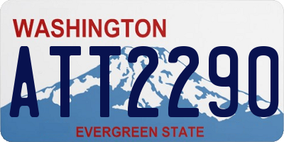 WA license plate ATT2290