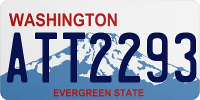 WA license plate ATT2293