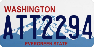 WA license plate ATT2294