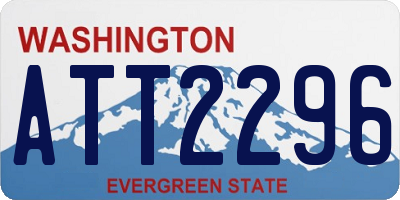 WA license plate ATT2296