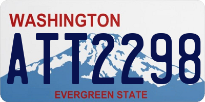WA license plate ATT2298