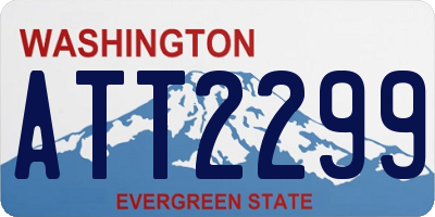 WA license plate ATT2299