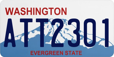 WA license plate ATT2301