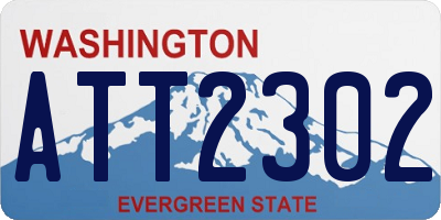 WA license plate ATT2302