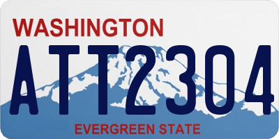 WA license plate ATT2304