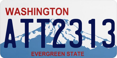 WA license plate ATT2313