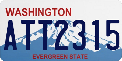 WA license plate ATT2315