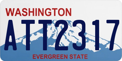 WA license plate ATT2317