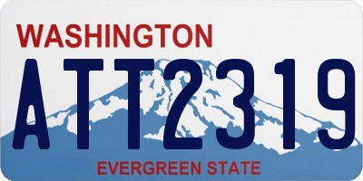 WA license plate ATT2319