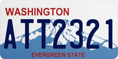 WA license plate ATT2321