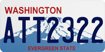 WA license plate ATT2322