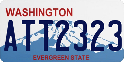 WA license plate ATT2323